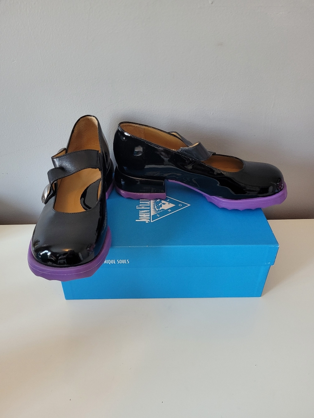Fluevog Unity Trina Maryjanes With Studs, BNIB, Size 8.5